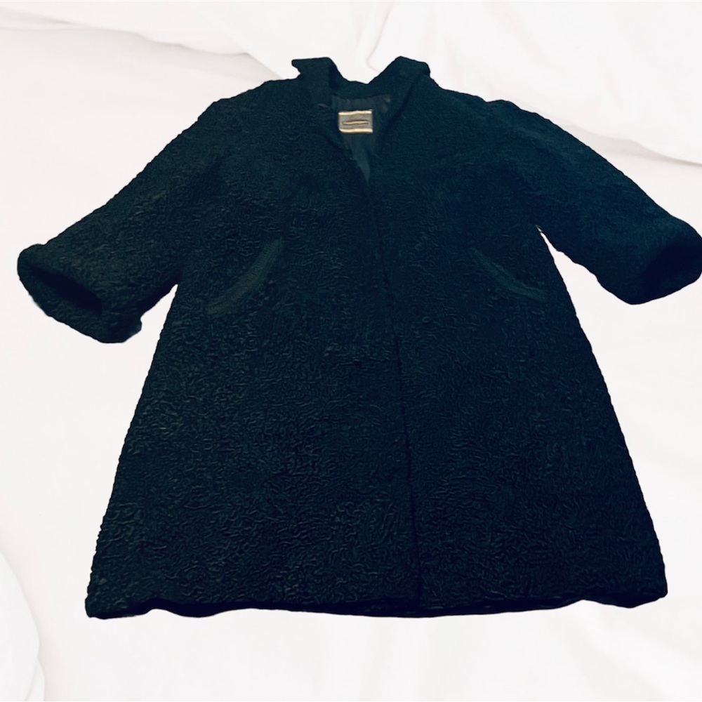 BAMBERGER’S Persian Lamb coat, Black